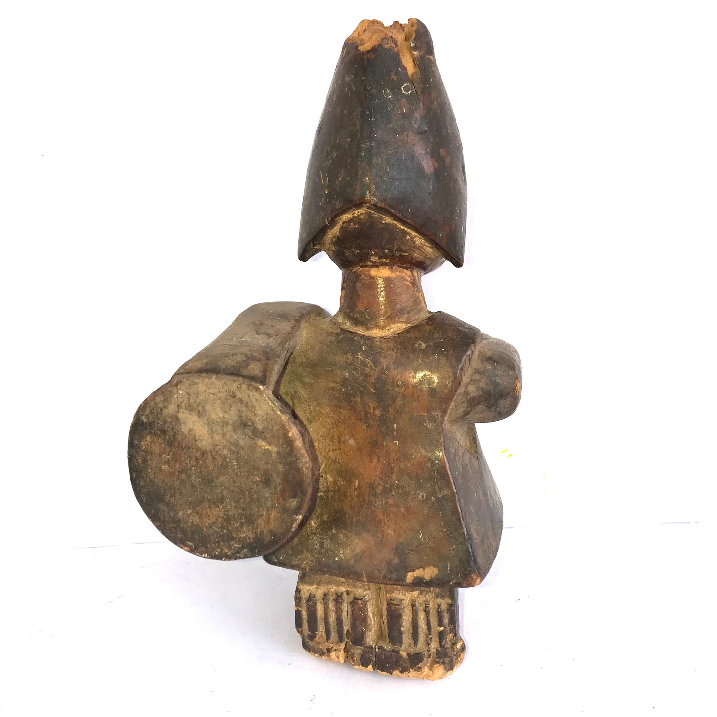 3.155 African Art: Nigeria - Yoruba tribe - Musical Drummer - 20cm