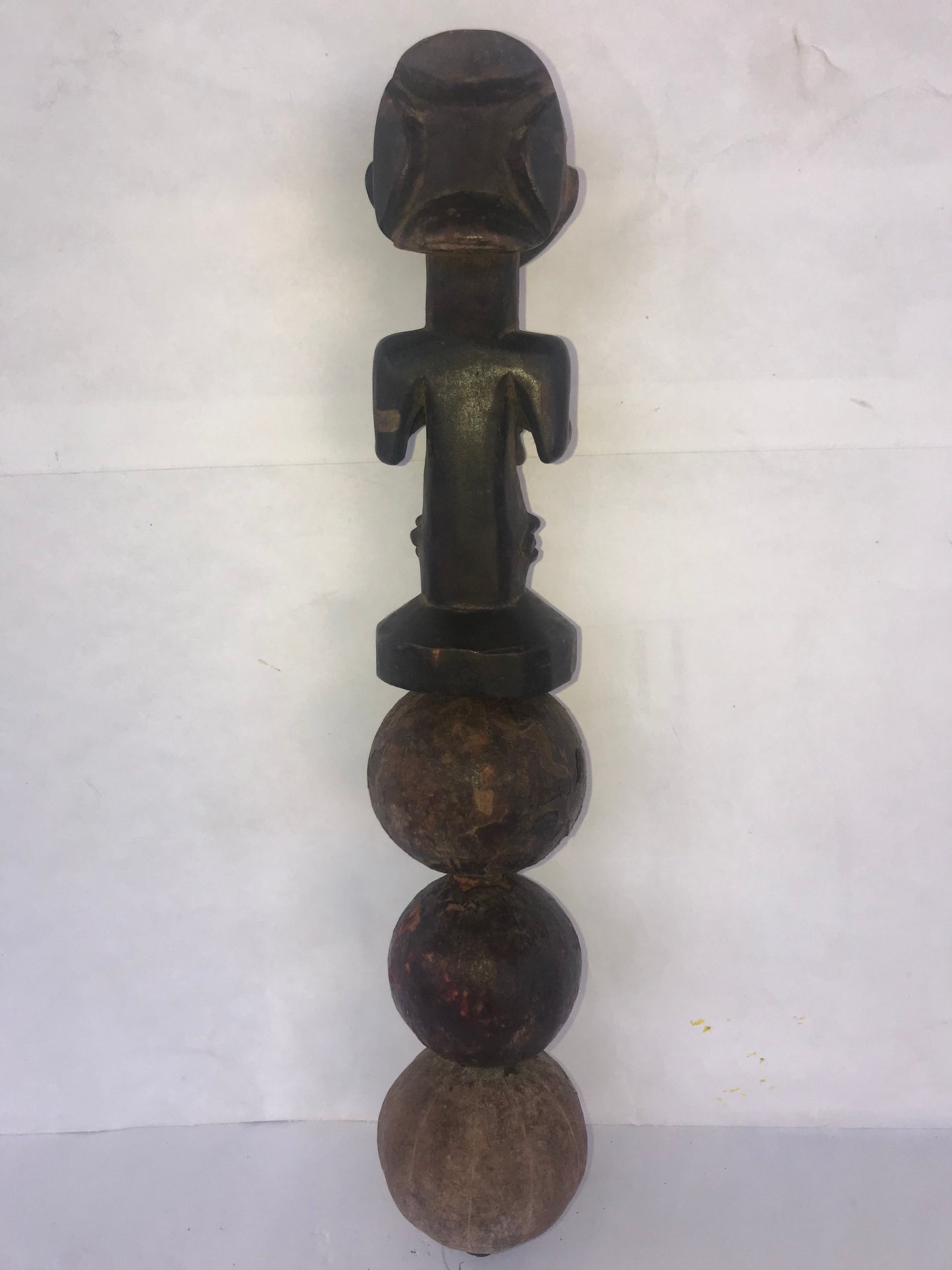 4.007 African Art: Kongo - Bahemba tribe - Musical rattle - 27cm