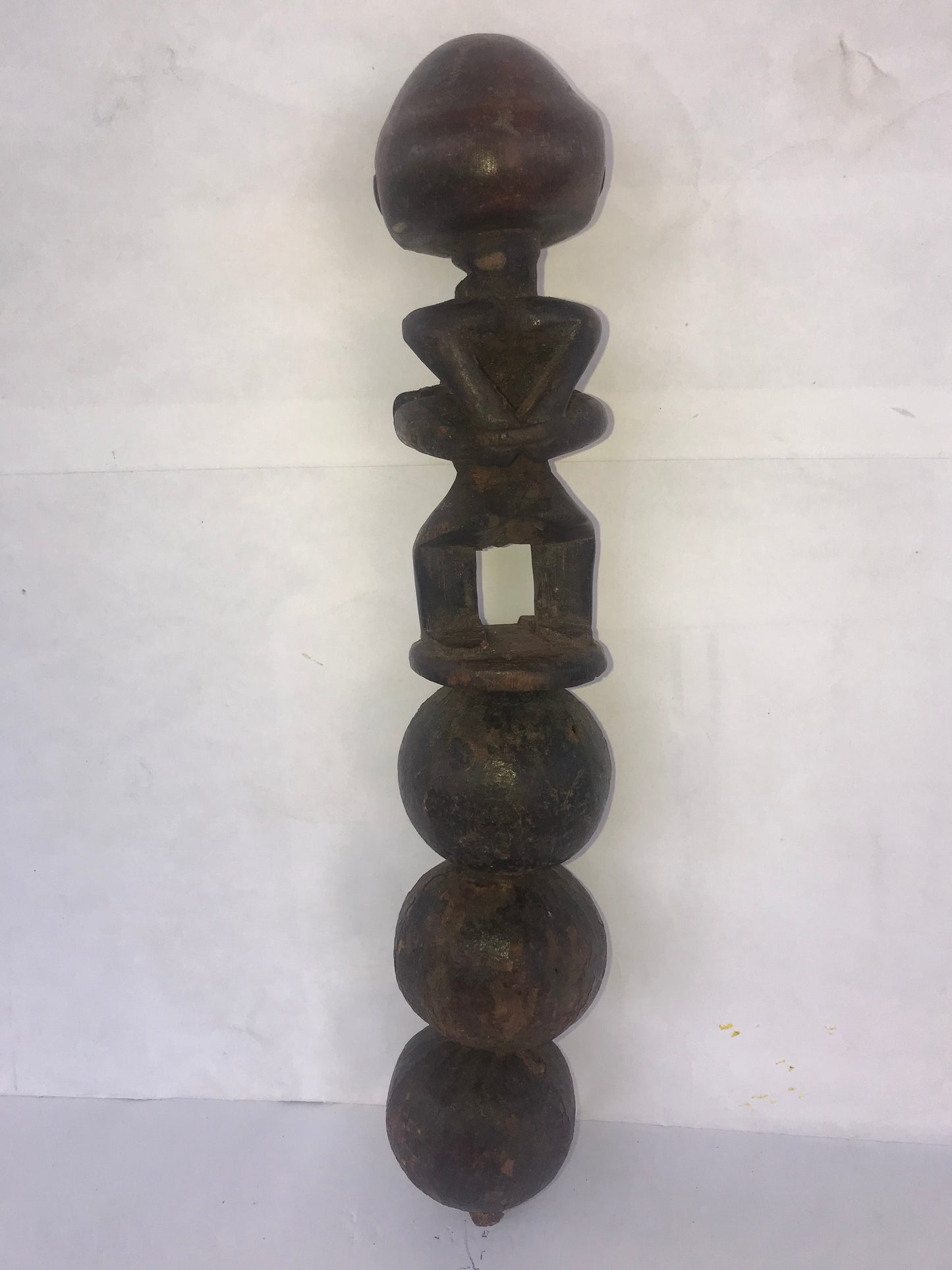 4.008 African Art: Kongo - Bahemba tribe - Musical rattle - 28cm