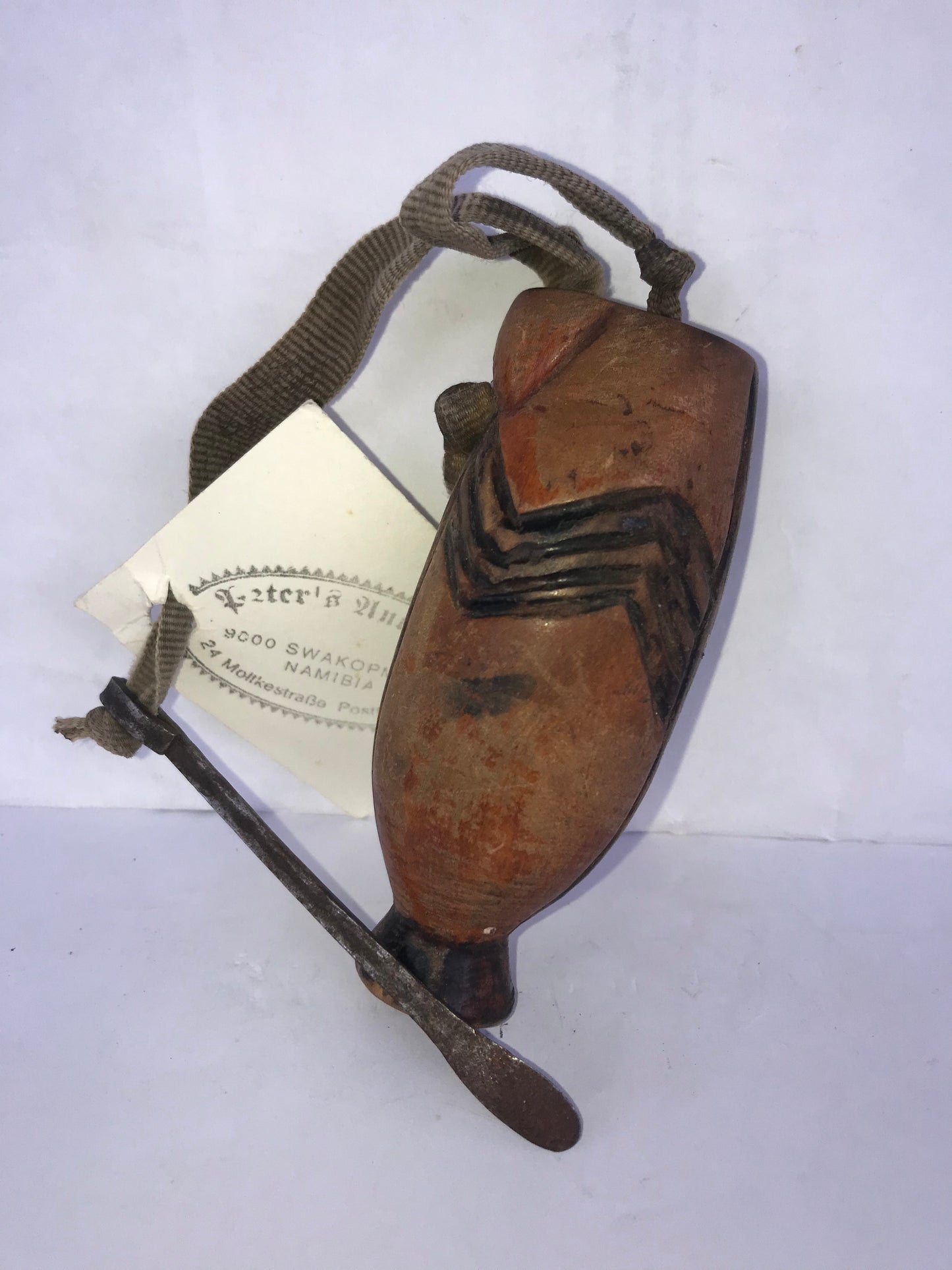 4.260.3 African Art: Namibia - Kavango tribe - Snuffbux - 9cm