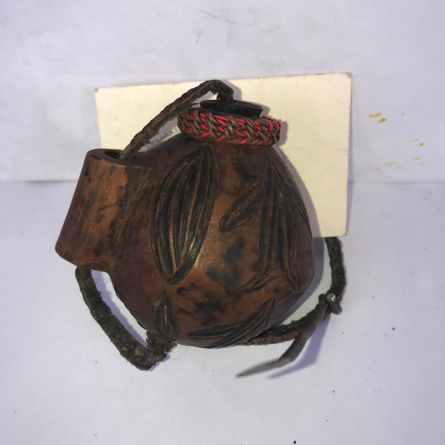 4.261.4 African Art: Namibia - Caprivi tribe - Snuffbox - 6cm