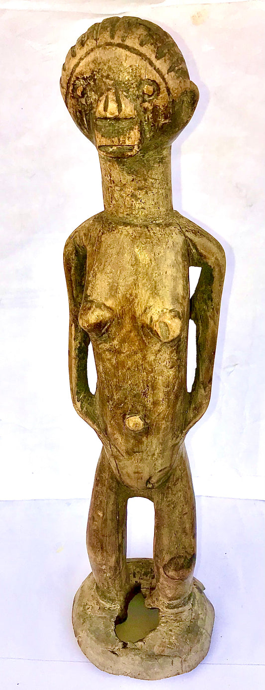 6.052 African Art: Tanzania - Nyamwezi tribe - Mother and Child - 43cm