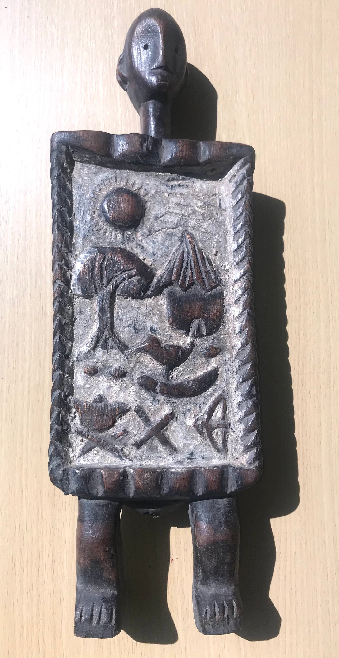 7.2217 African Art: Tanzania - Nyamwesi tribe - Ancestral Communication Board - 44cm