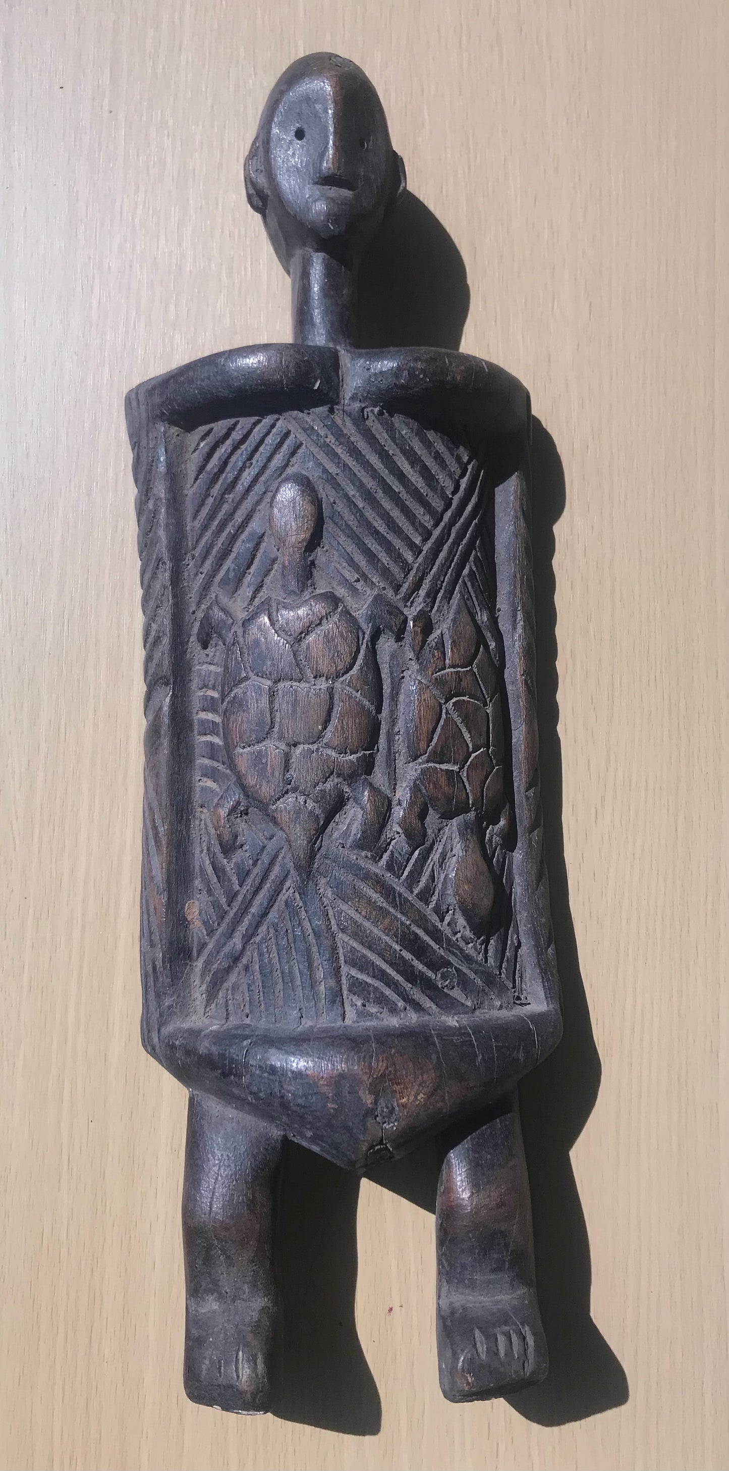 7.2217 African Art: Tanzania - Nyamwesi tribe - Ancestral Communication Board - 44cm