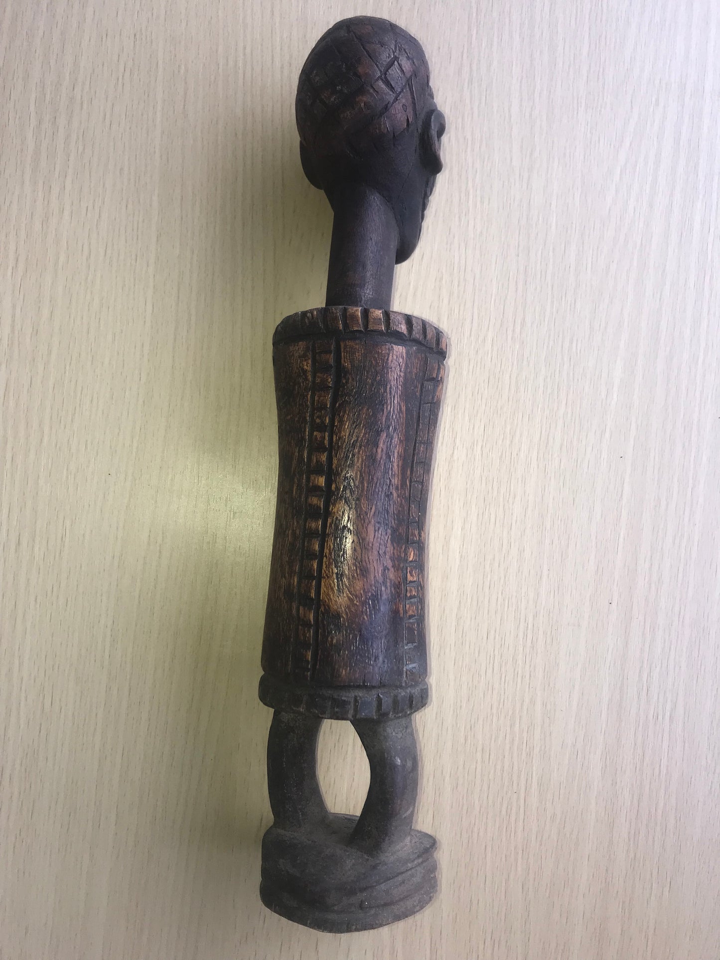 7.2224 African Art: Kongo - Tabwa tribe - Fertility Male - 33cm