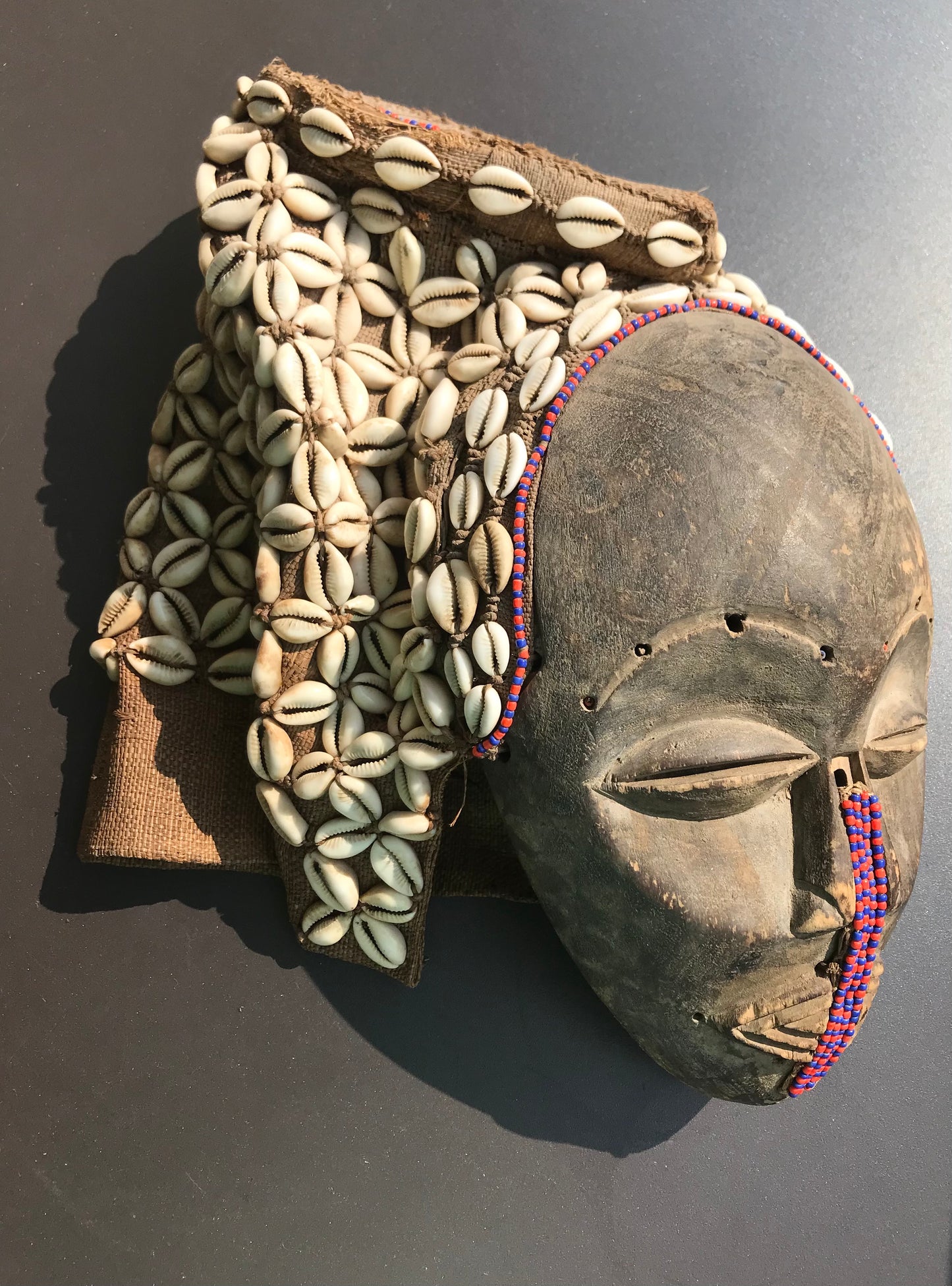 8.2235 African Art: Kongo - Bakuba tribe - Initiation mask - 31cm