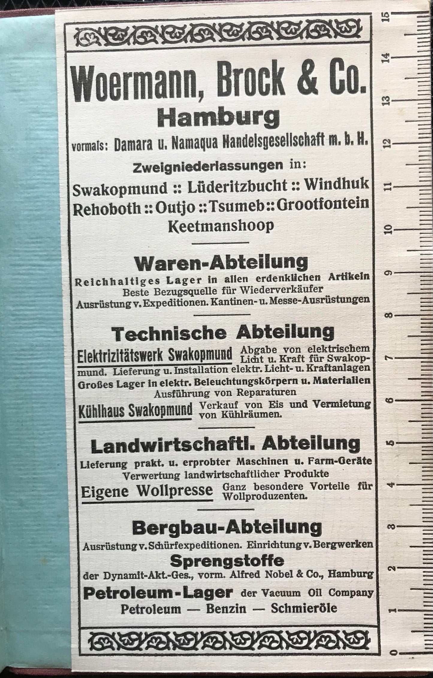 Book 0003 - Original Taschenbuch für Südwest-Afrika 1913, sechster Jahrgang - Schwabe, Kuhn, Fock - Berlin, Dietrich Reimer (Ernst Bohlen)