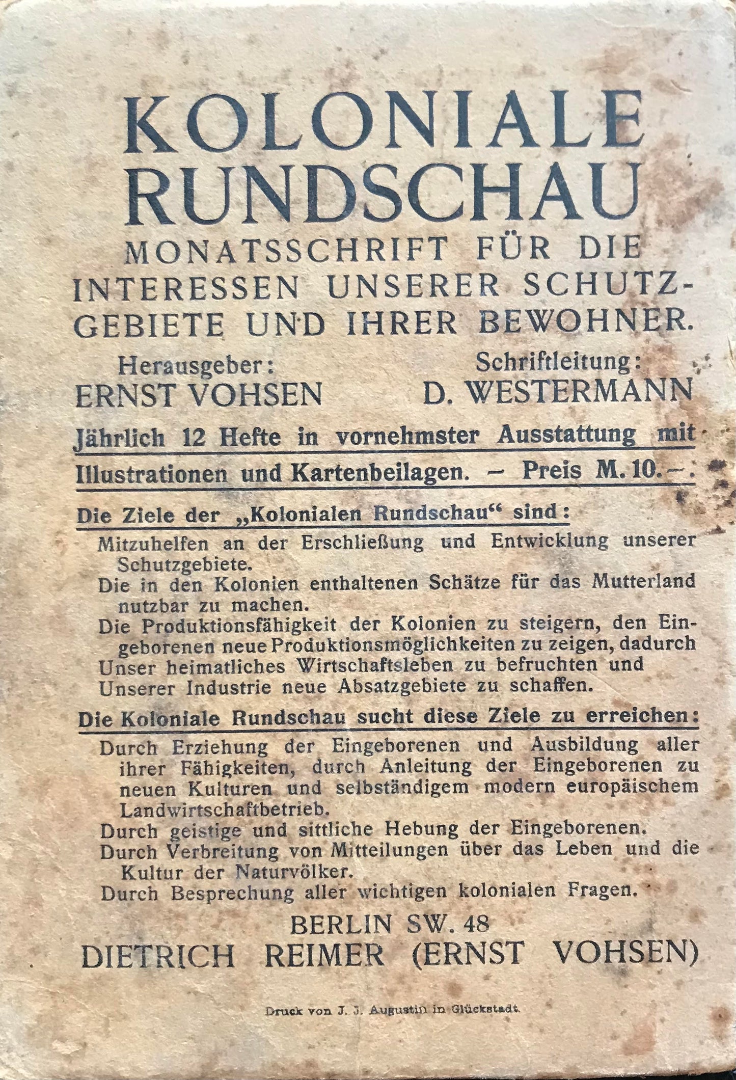 Book 0004 - 0005 - Original Taschenbuch für Südwestafrika - 1914 , Teil II - Teil III - Dietrich Reimer (Ernst Vohsen)