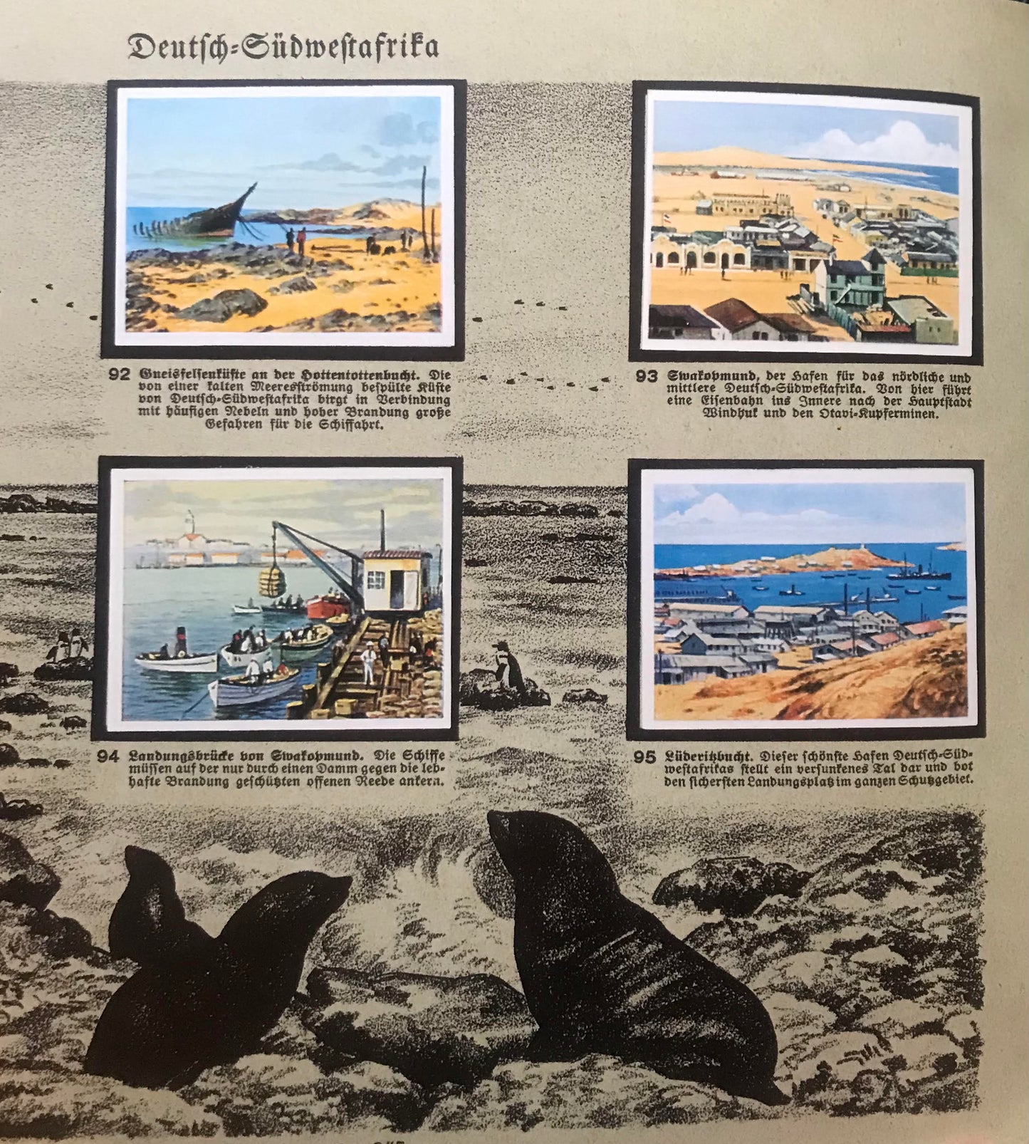 Book 0012 (6,7,9,10,11,12) - Deutsch Süd West Afrika - Deutsche Kolonionen - Cigaretten Bilderdienst 1936 - Nachdruck Peter's Antiques 1997