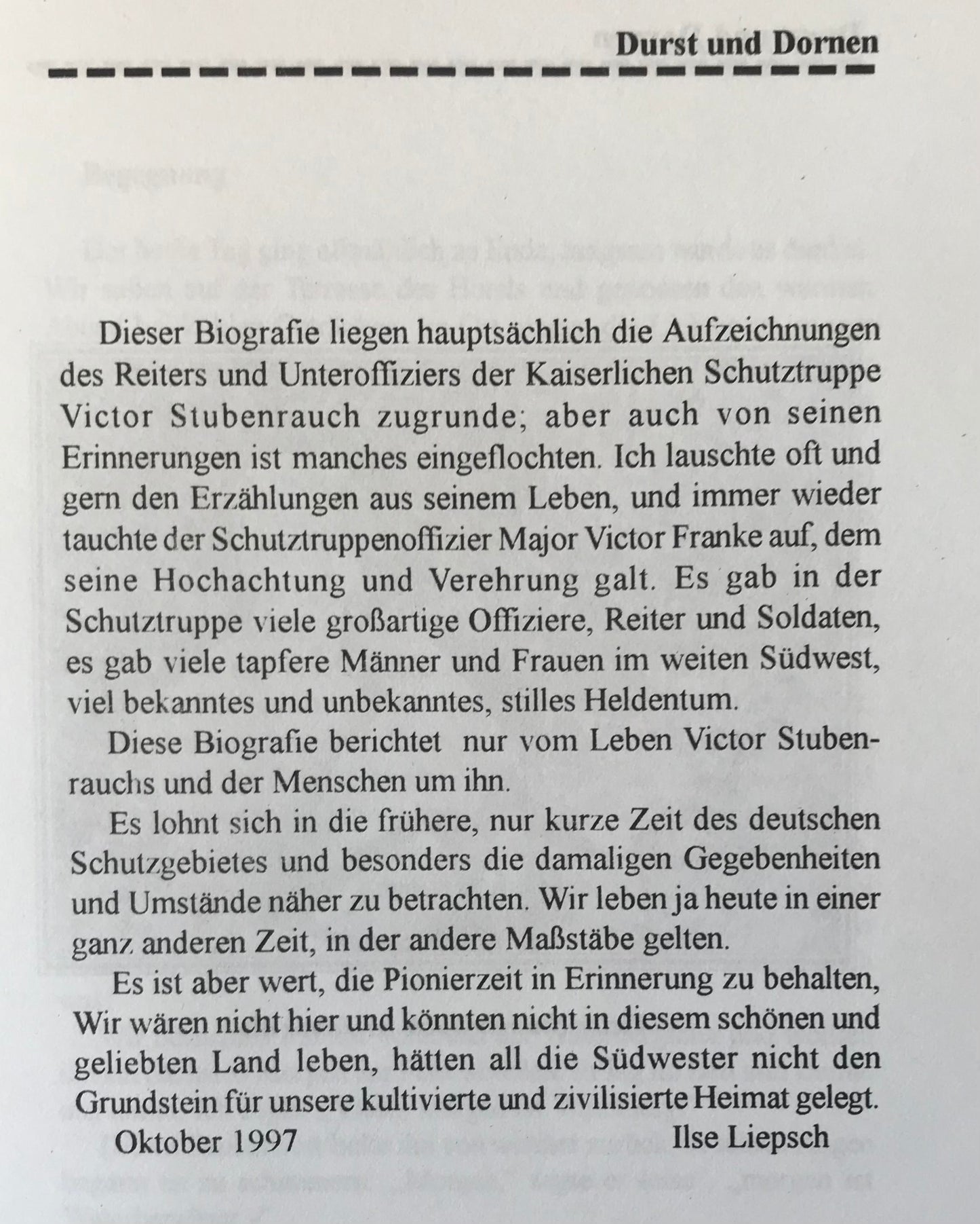 2.12. DSWA - Durst und Dornen - Ilse Liepsch - Erste Auflage / Thurst and Thorns - First Edition