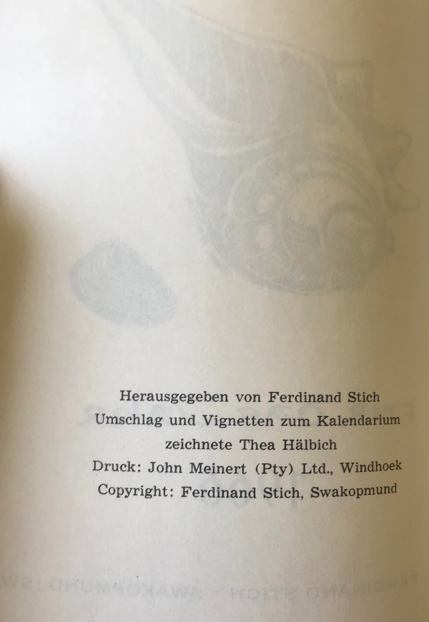 Book 2.24. SWA - Die Muschel - Ein Almanack für das Jahr 1966 / The Shell - a calendar for the year 1966