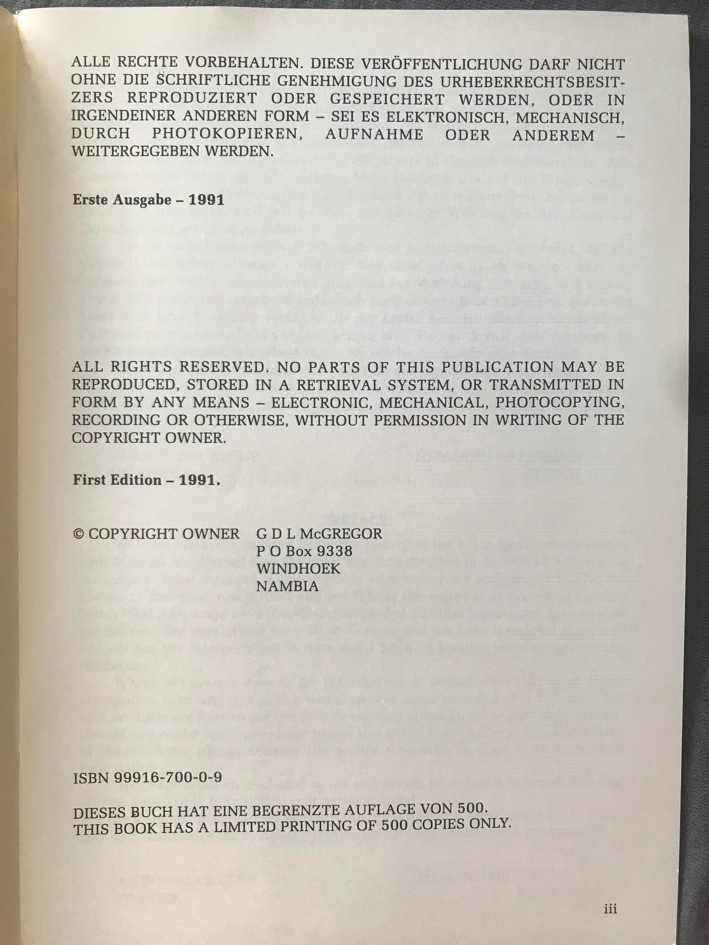 Book 2.31 DSWA, Die Eingeborenen Passmarken von Deutsch-Südwestafrika, Erstauflage 1991 / The Native Tokens of German South West Africa, first edition
