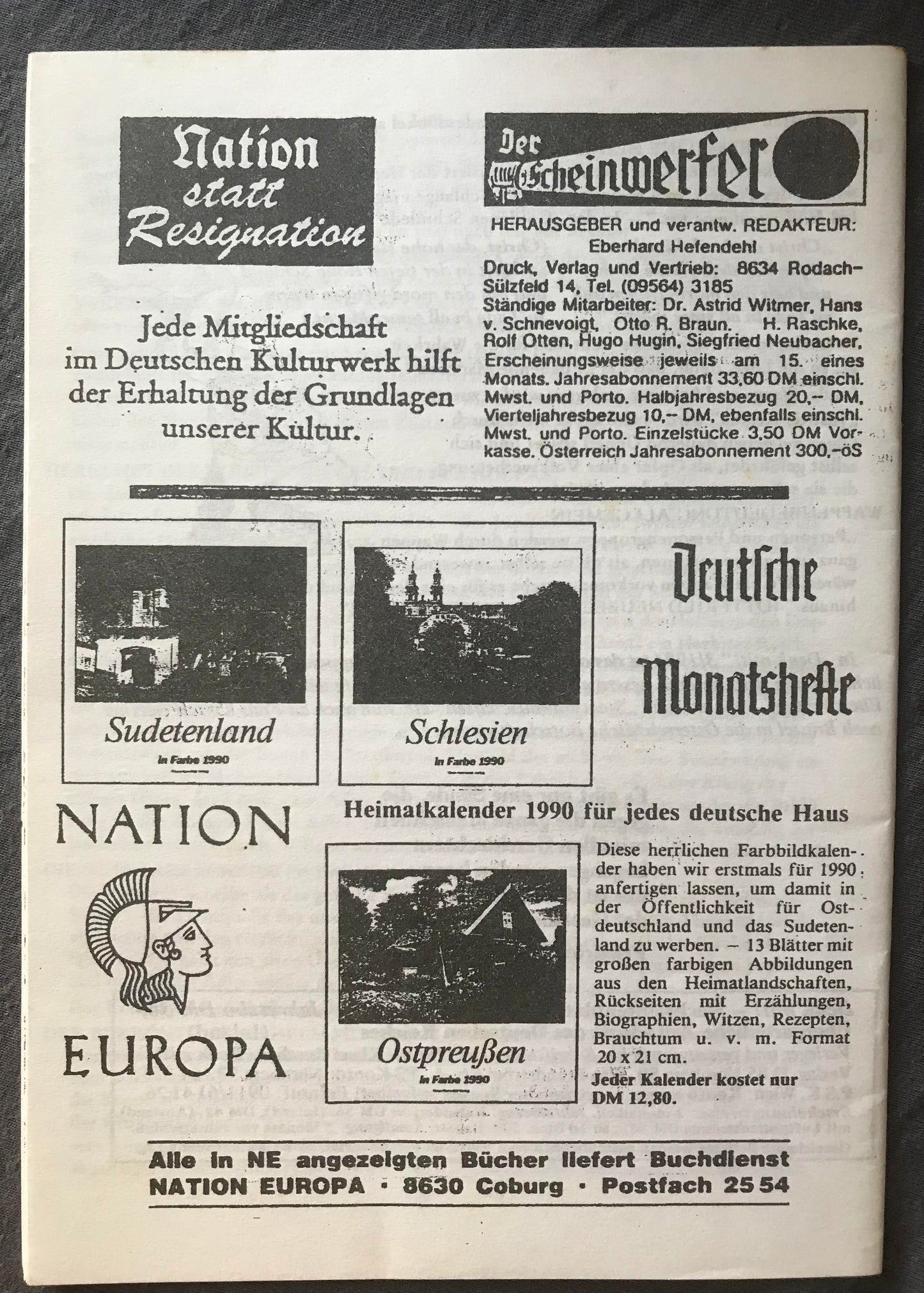 Book 2.32 SWA - Deutsches Kulturwerk Südwestafrika, 1990