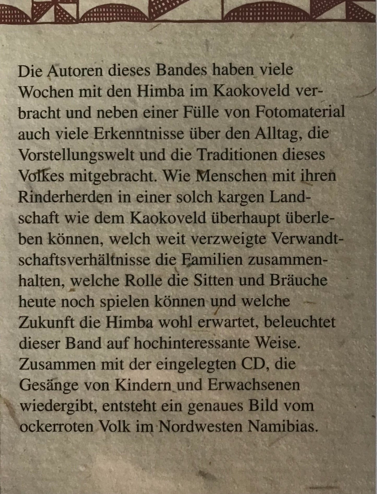 Book 2.44. SWA HIMBA - Namibias ockerrotes Volk, Klaus G.Förg / HIMBA - Namibia's ochre-red people