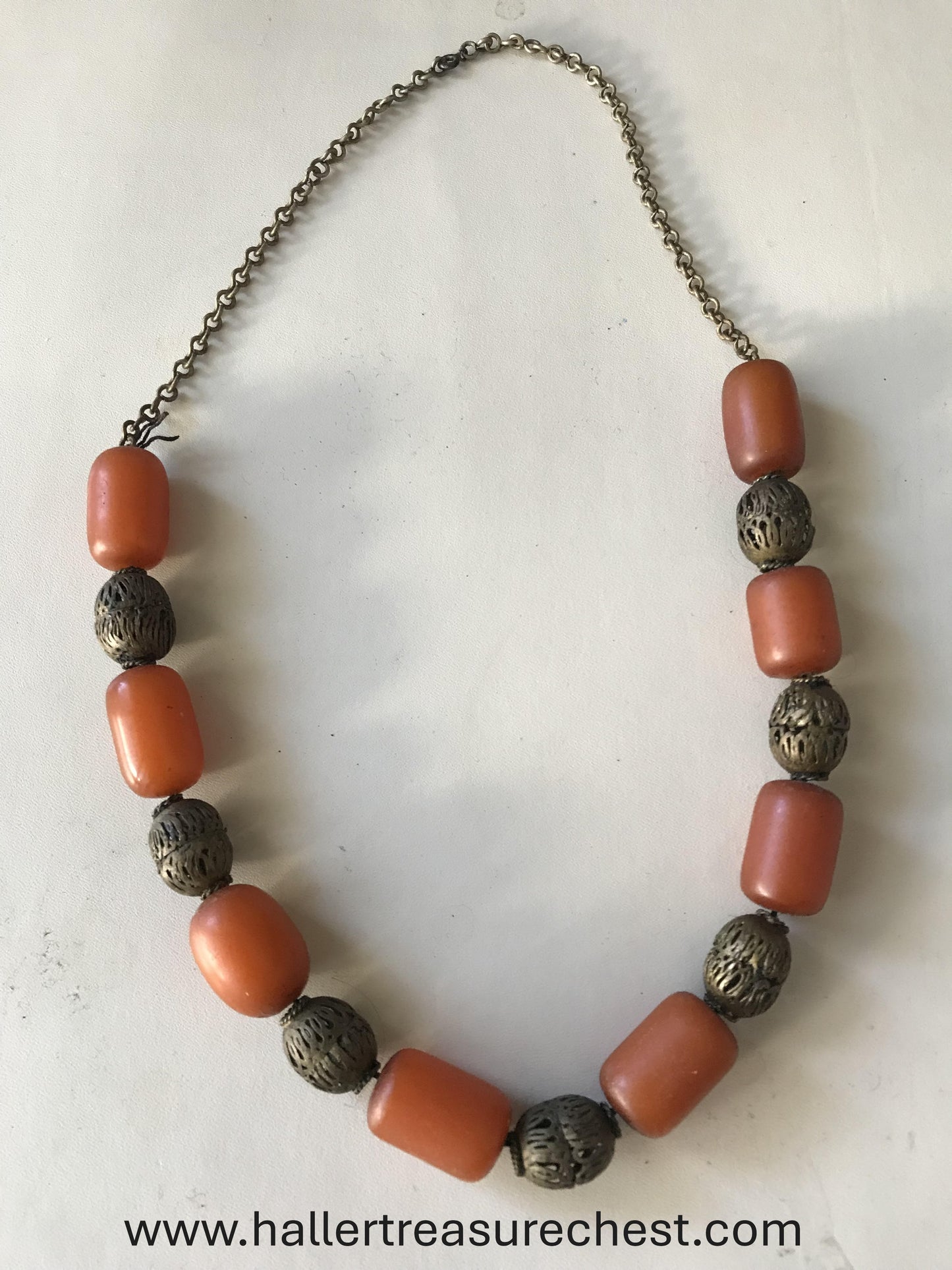 Jewellery 1.6. Tradiditional African Amber necklace / Traditionelle Afrikanische Bernstein Halskette