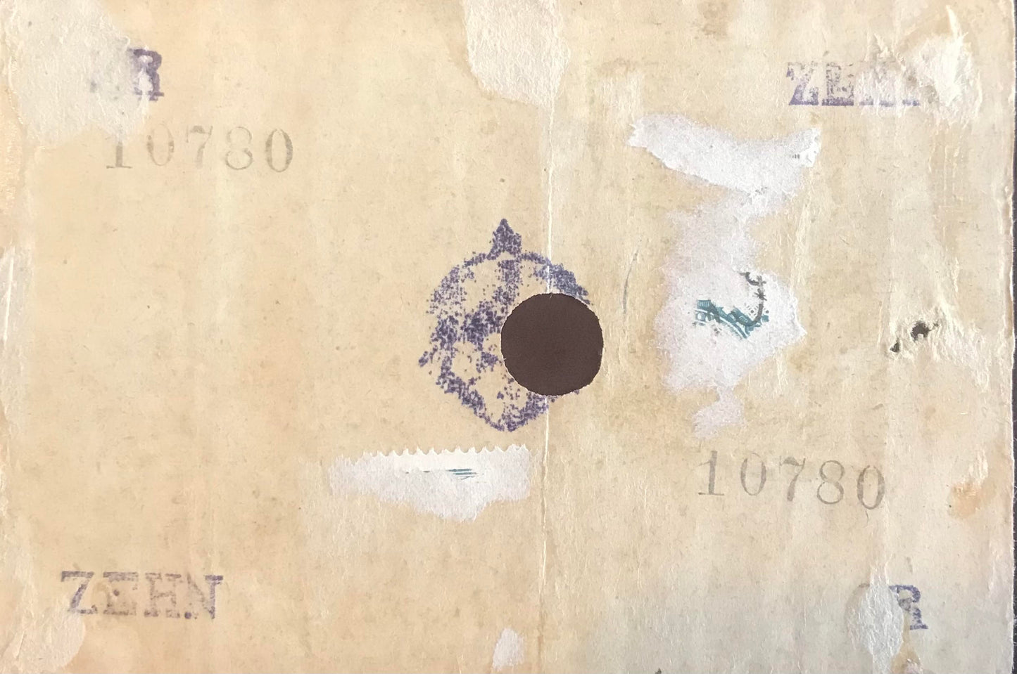 MV005 - promissary note - 10 Rupees - German East Africa Bank - signed - 01June1917 / Schuldschein - 10 Rupien - DOA Bank