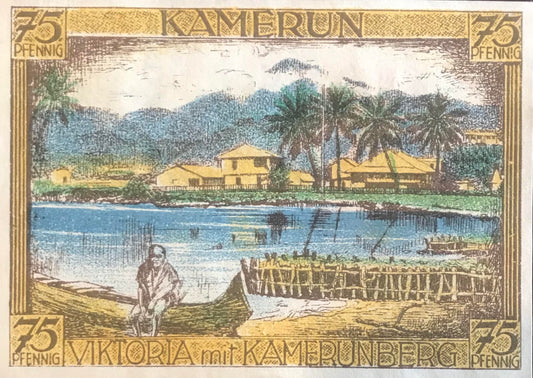MV009 - Voucher - 75 Pfennig - Cameron - 1921 / Gutschein - 75 Pfennig - Kamerun - 1921