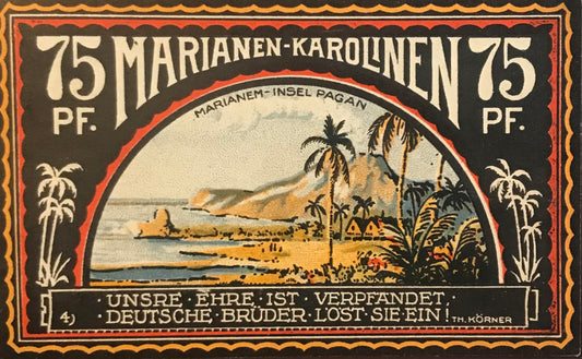 MV019 - Coupon - 75Pfennig - Marianen - Caroline Islands - 1922 / Gutschein - 75Pfennig - Marienen-Karolinen Insel - 1922