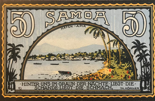 MV021 - Coupon - 50 Pfennig - Samoa - 1922 / Gutschein - 50 Pfennig - Samoa - 1922