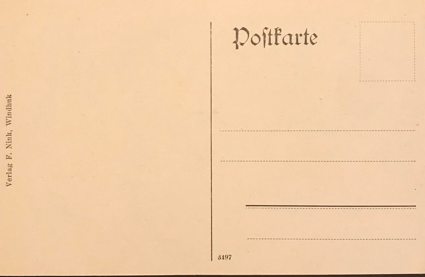 PC0007 -GSWA postcard - girl in dress / DSWA Postkarte - Mädchen in Kleid