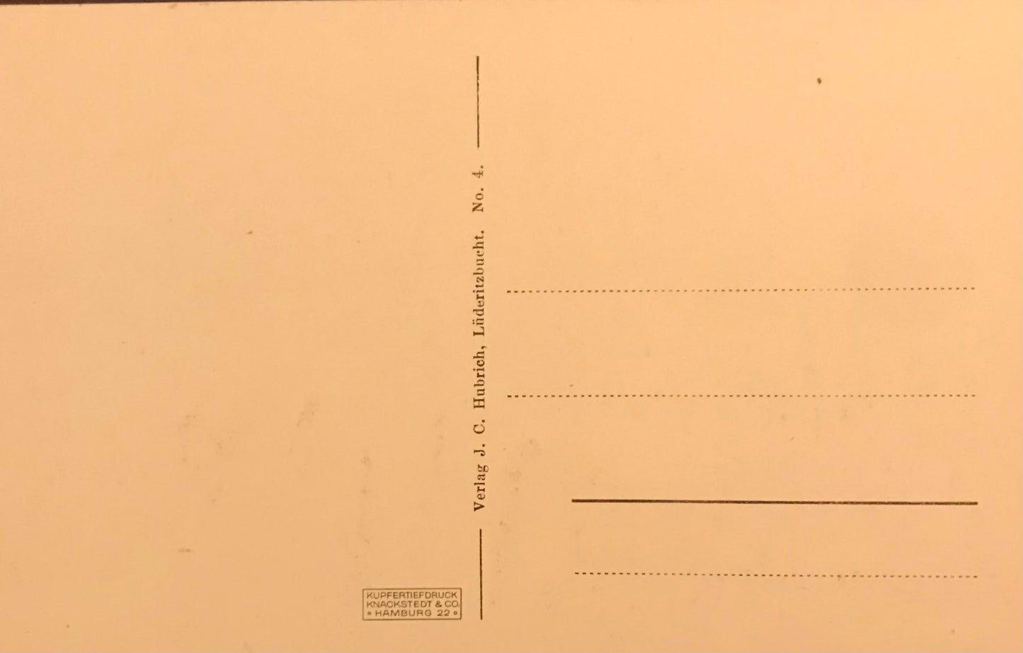PC0019c GSWA original postcard - diamond mining - nr 2 / DSWA Original Postkarte - Diamantenmine - Nr 2 - J.C.Hubrich