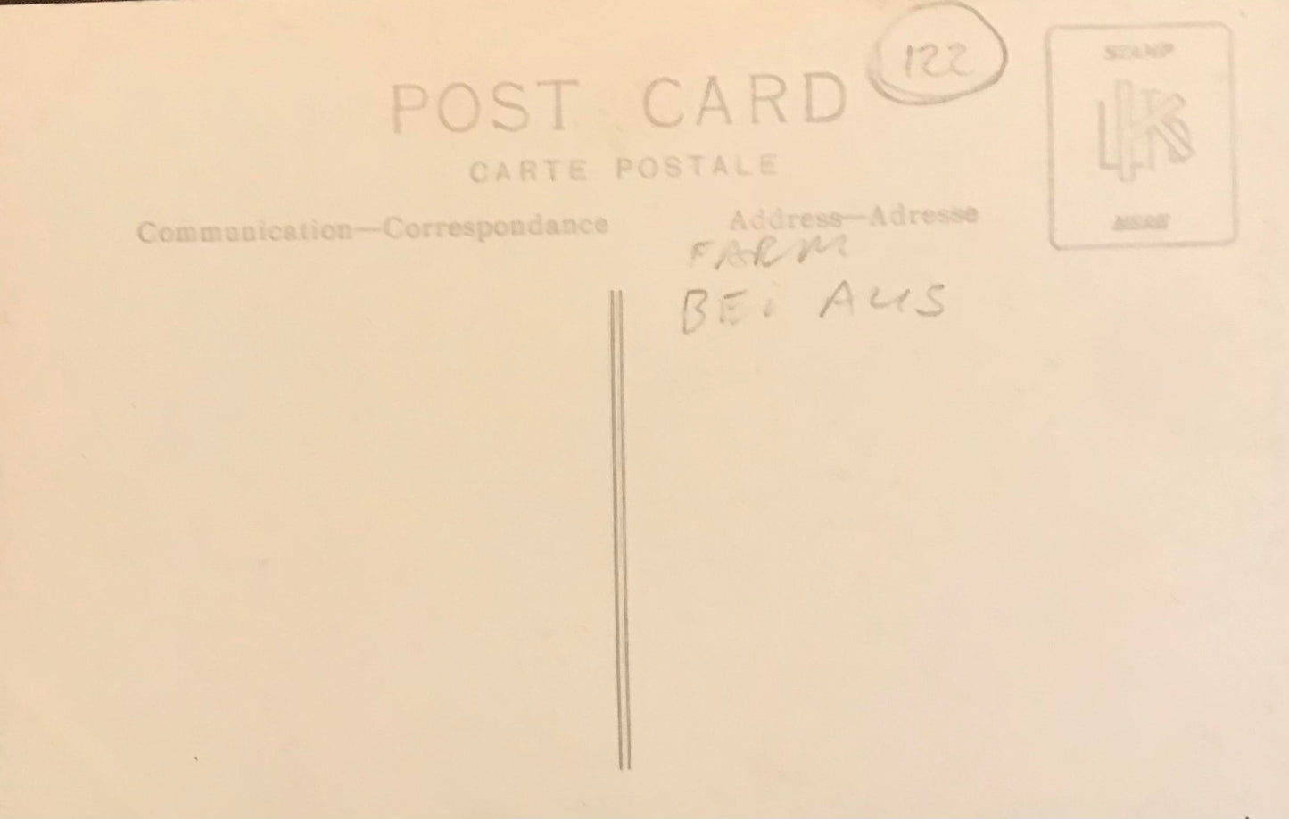 PC0038 - SWA postcard - farm at Aus area / SWA Postkarte - Farm bei Aus