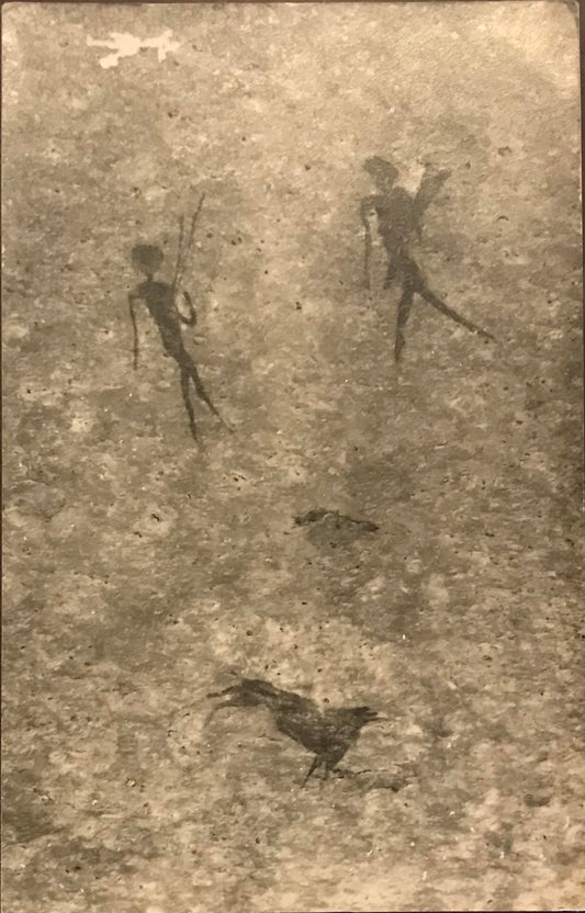 PC 0039 - SWA postcard - rockpaintings at Brandberg / SWA Postkarte - Felsmalereienbei Brandberg