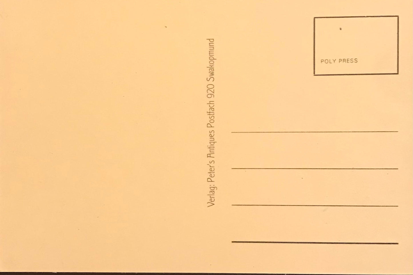 PC 0043 - GSWA postcard - travelling Ox wagon / DSWA Postkarte - reisender Ochsenwagen - Peter's Antiques