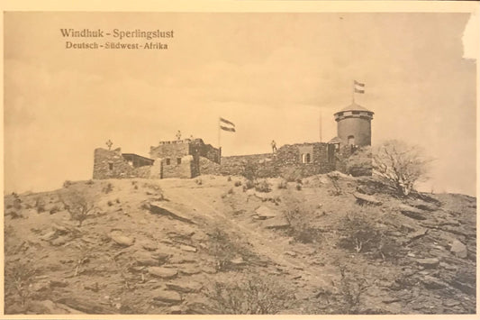 PC 0054 GSWA postcard - Fort Sperlingslust - Windhuk / DSWA Postkarte - Fort Sperlingslust - Windhuk - Nachdruck: Peter's Antiques