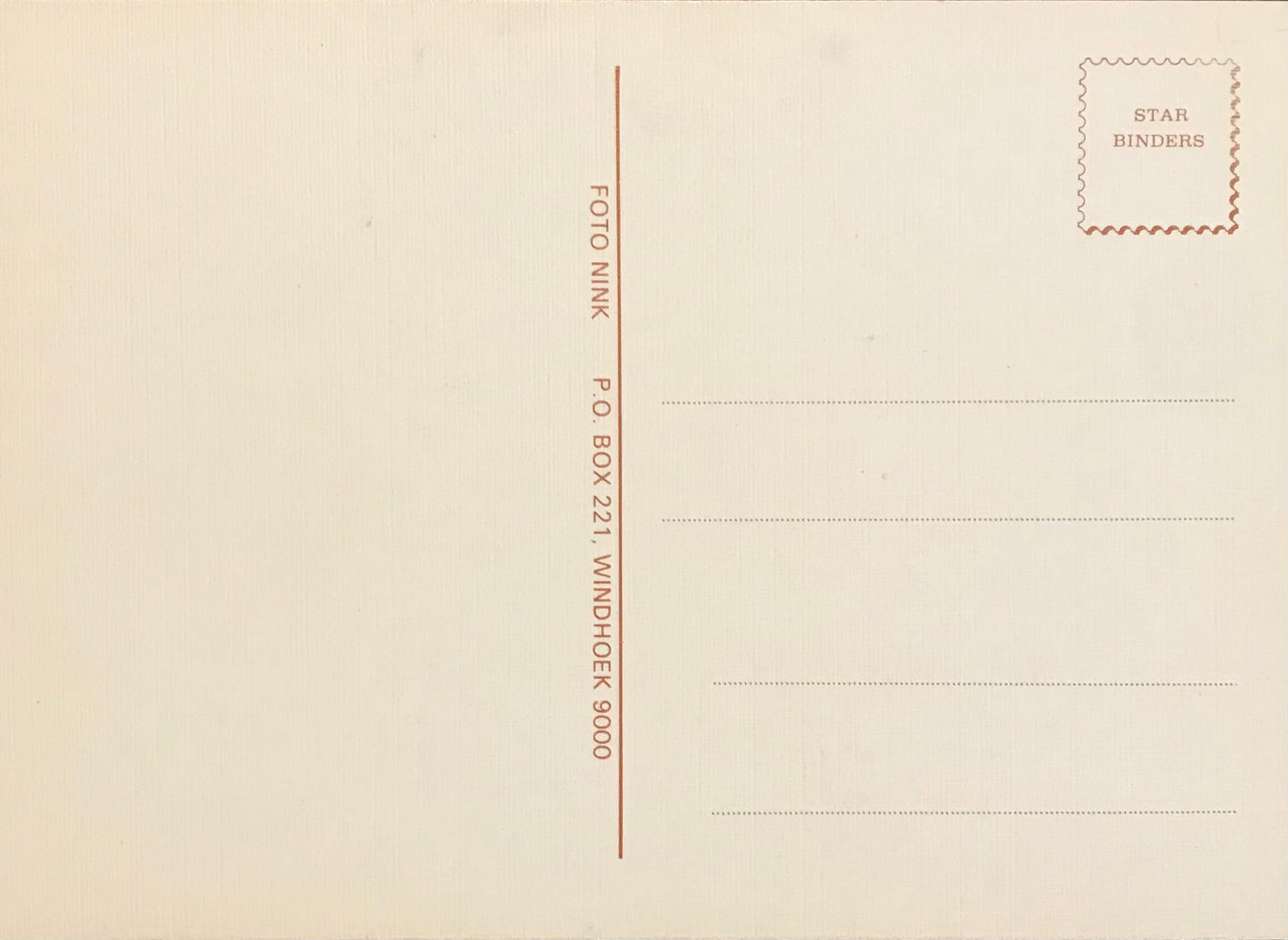 PC 0070 GSWA postcard - settlement Klein Windhuk / DSWA Postkarte - Vorstadt Klein Windhuk - Nachdruck Foto Nink