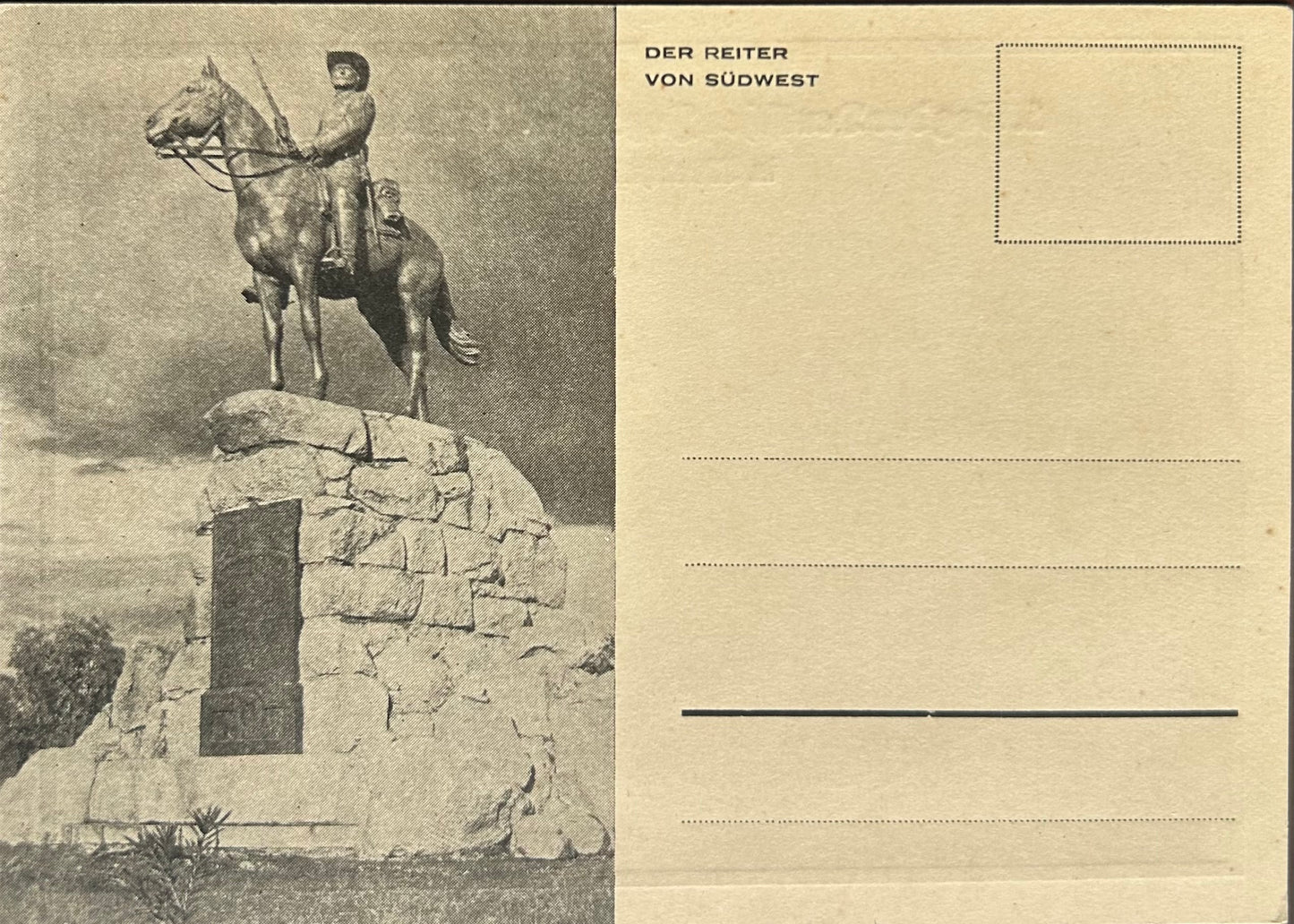 PC 0081 - SWA - Der Reiter von Südwest - 1.Tag der Deutschen Jugend von Süd - und Südwestafrika in Windhuk, 5. bis 8.Juli 1934