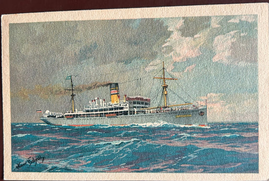 PC 0088 - DSWA - P.D.Adolph Woermann - Woermann Linie - Schifffahrtslinie - mit C.Woermann-Hamburg Marke