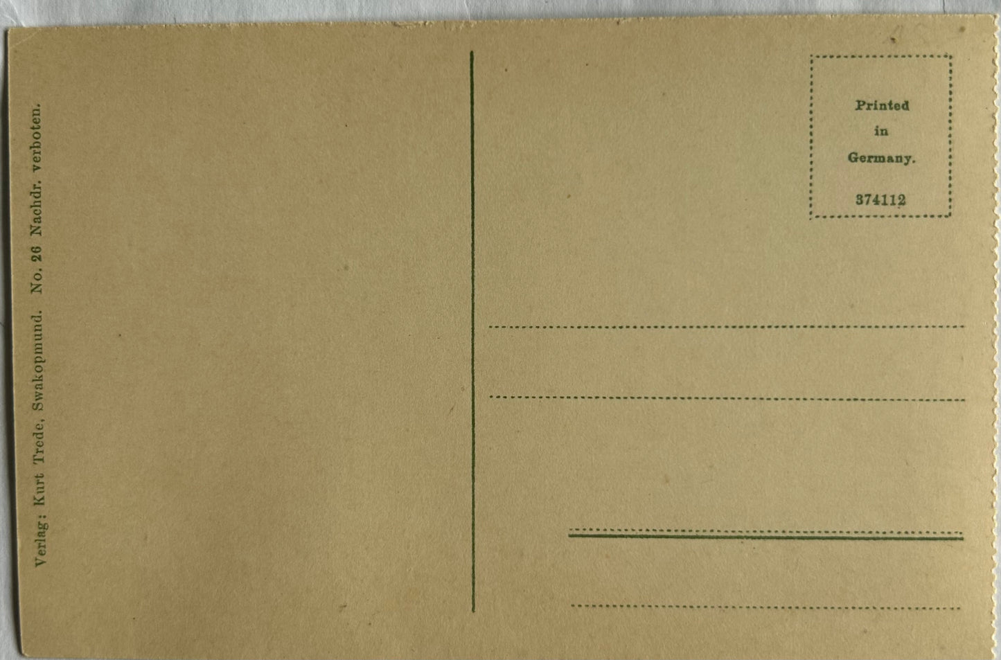 PC 0096 - SWA - Zentral Swakopmund, 1920er / SWA - central Swakopmund, 1920's