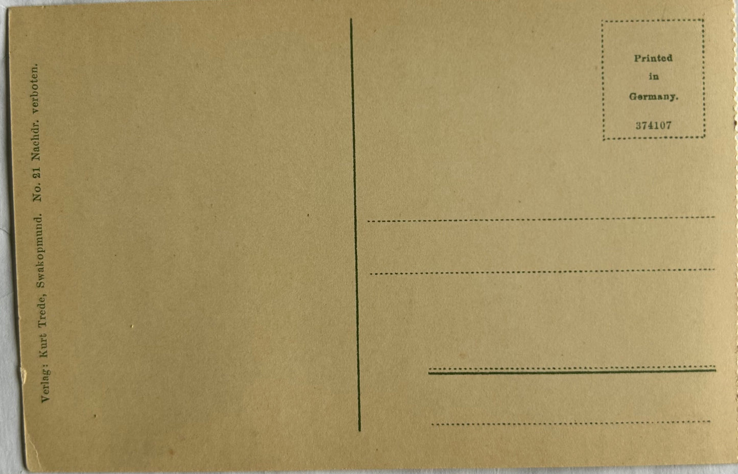 PC 0098 - Katholische Eingeb.Hospital - Rheinische Mission, Swakopmund, SWA /