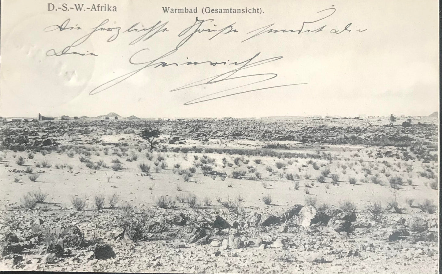 PC0115 - GSWA - Warmbad Landschaft / GSWA - Warmbad scenery - J.C.Hubrich collection