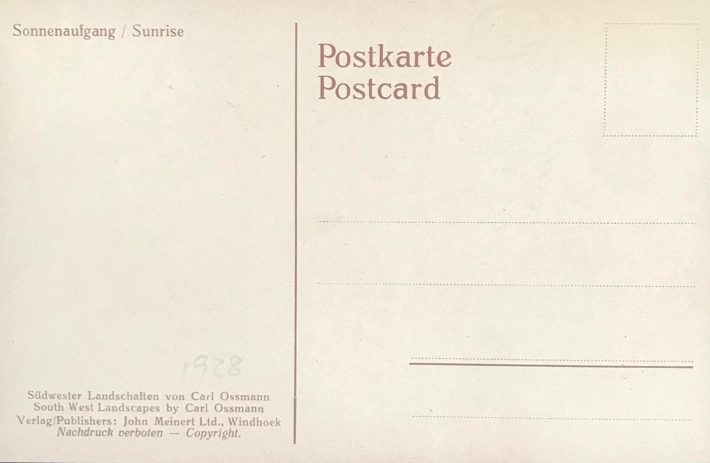 PC0117 - SWA - Landschaften von Carl Ossmann / SWA landscapes of Carl Ossmann