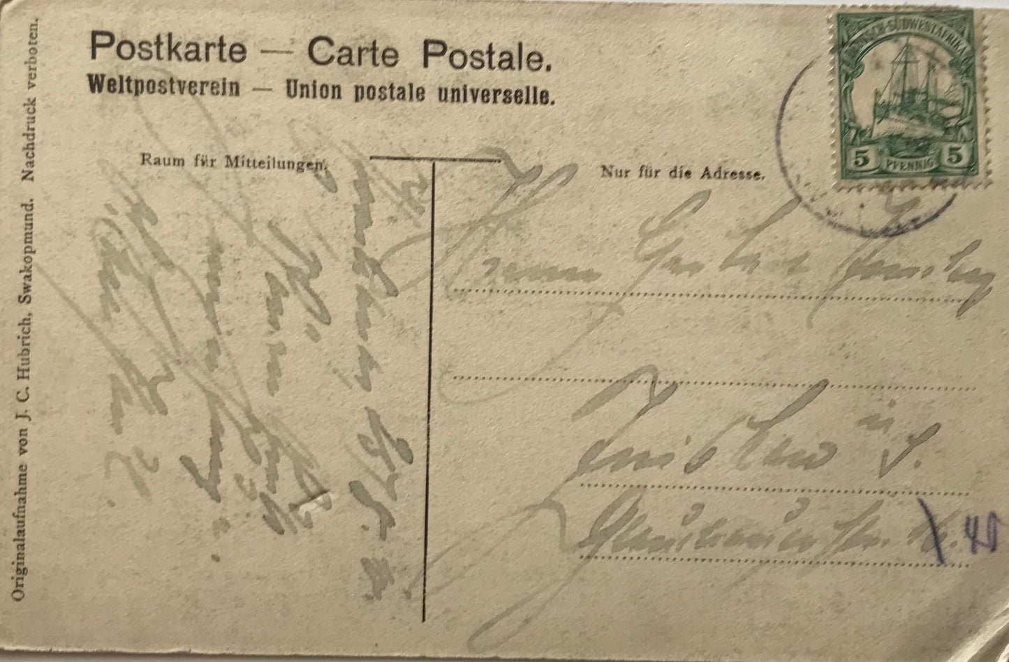 PC0157 - DSWA - Wasserträgerinnen bei Windhuk / GSWA - Water carriers at Windhoek, Aug 1910