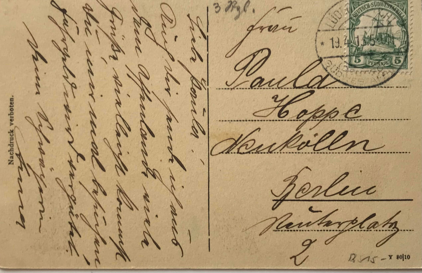 PC0159 - DSWA - Dreimaster Bucht, Lüderitz, 1913 / GSWA - Dreimaster Bay, Lüderitz, 1913