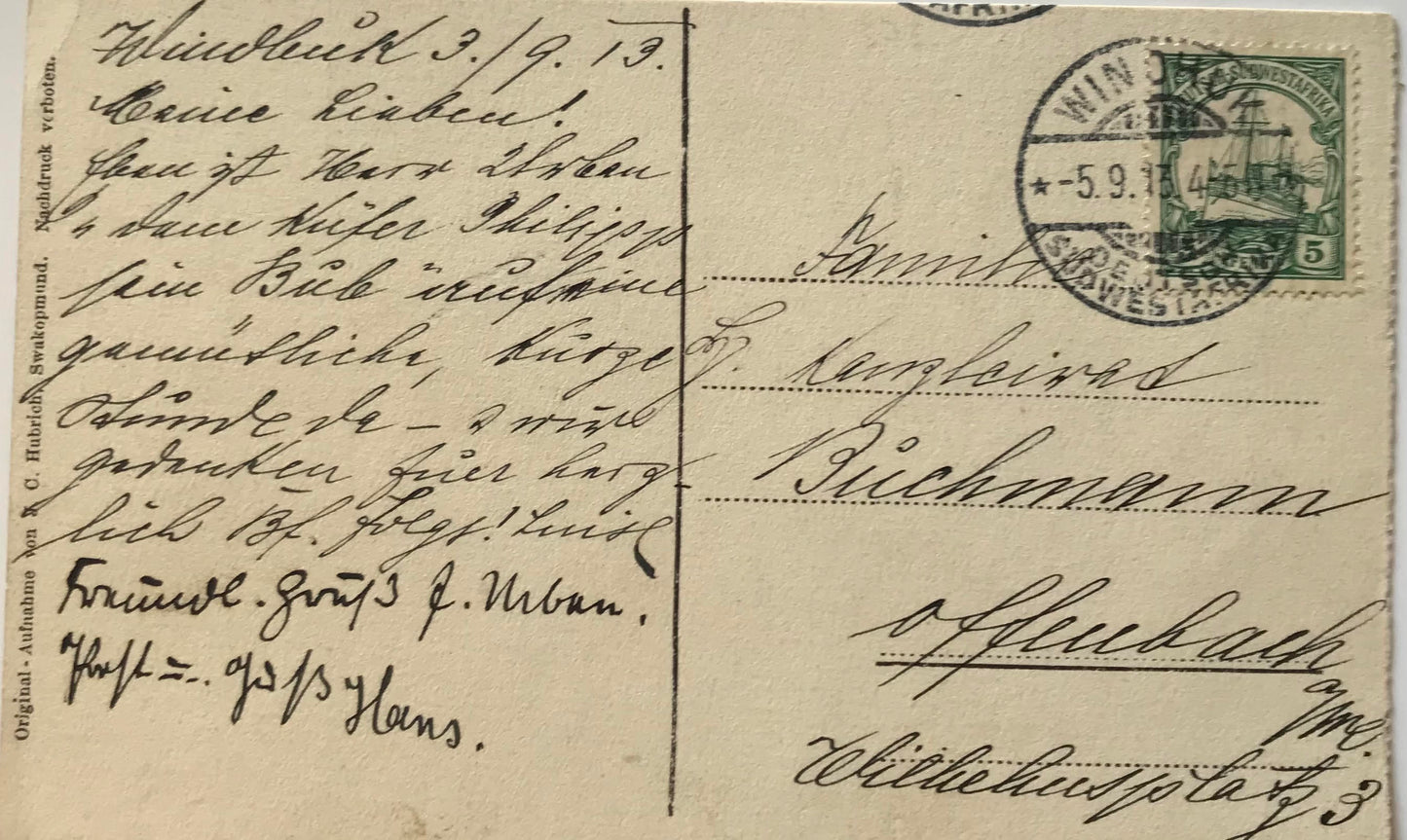 PC0165 - GSWA Postcard -At the Kiriis river / GSWA Postkarte - Am Kiriis Fluss