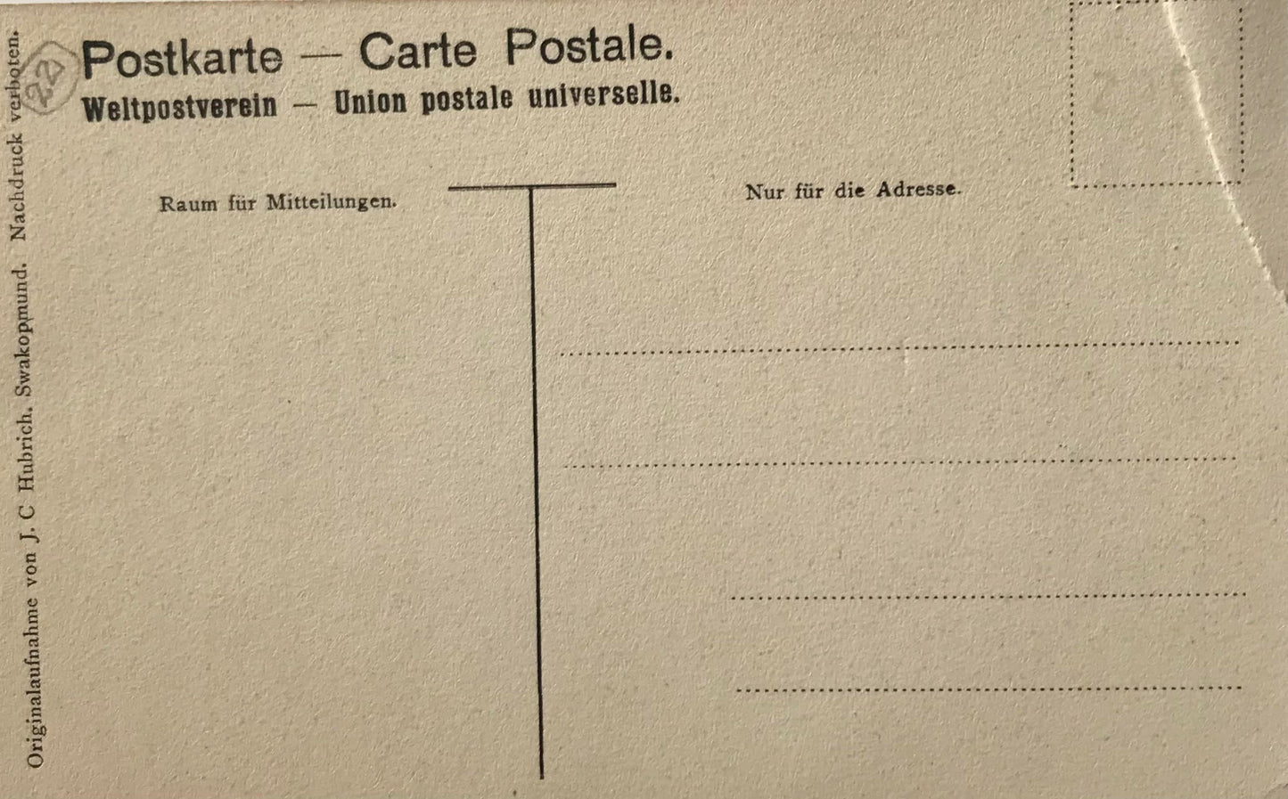 PC0179 - GSWA postcard - Omaruru and river / DSWA Postkarte - Omaruru und Fluss