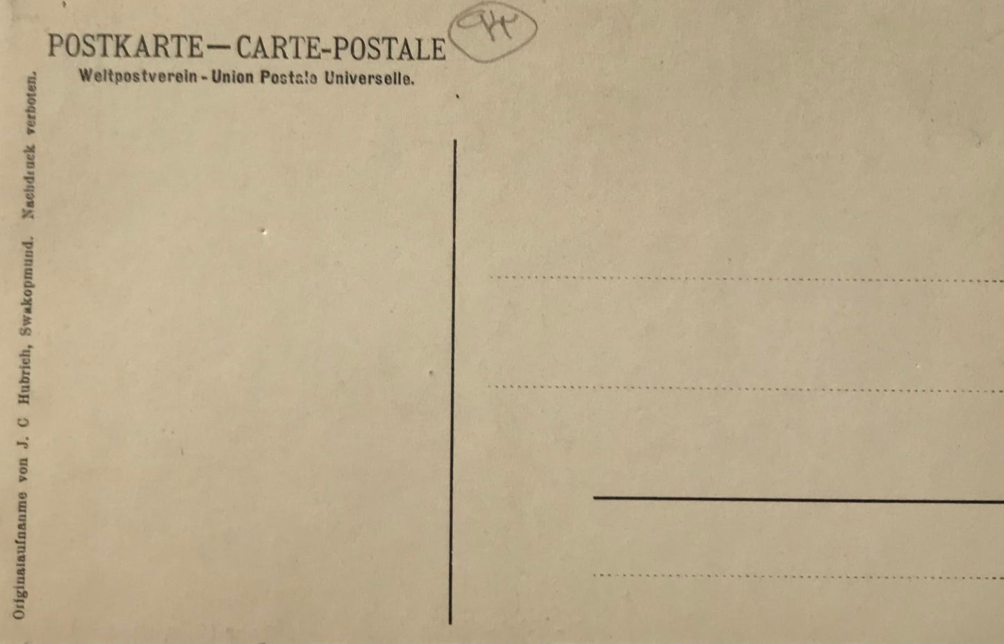 PC0185 - DSWA Postkarte - Gesamtansicht Davignab / DSWA postcard - General view of Davignab, J.C.Hubrich Collection