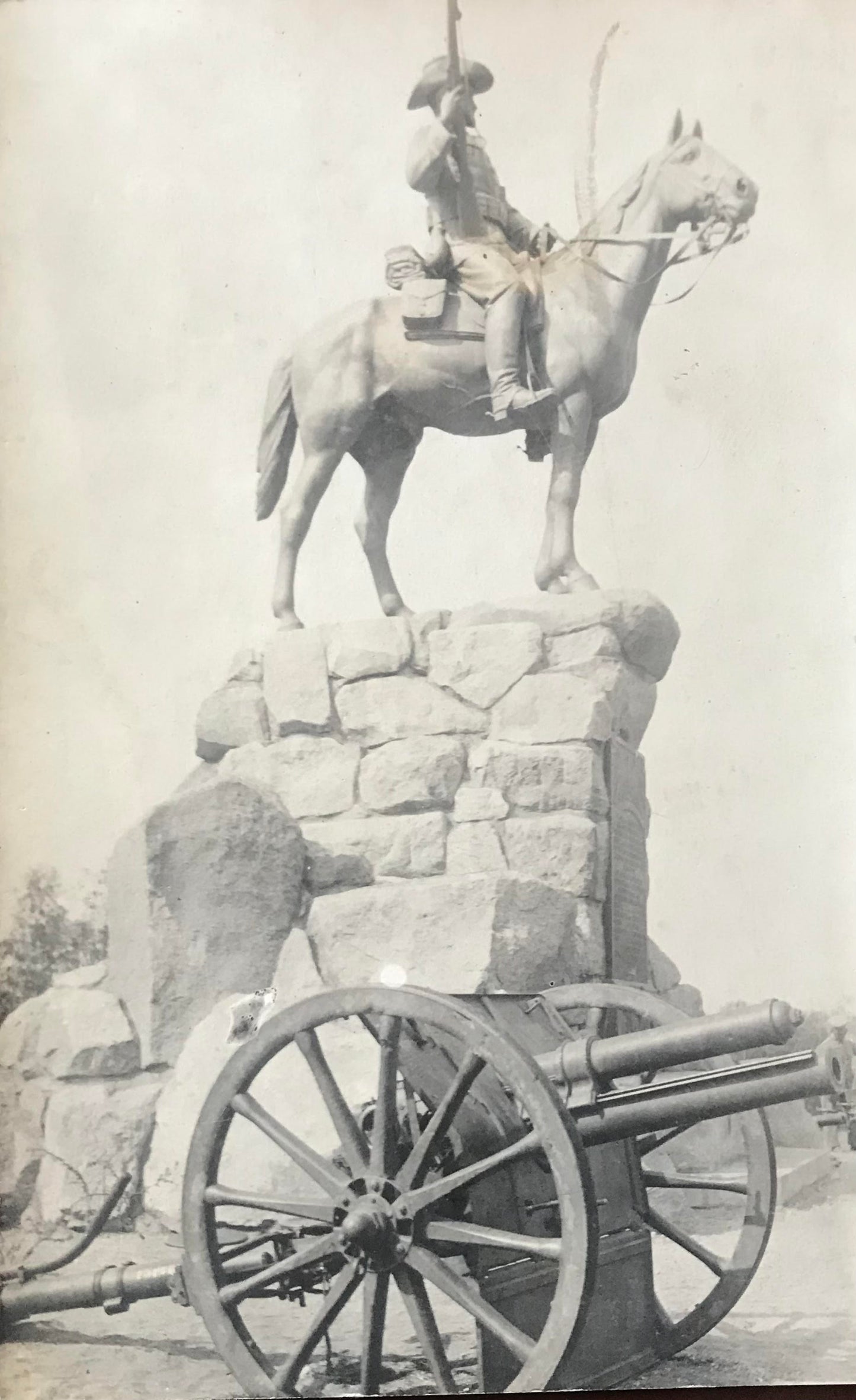 PC E003 - DSWA Postkarte Reiter von Südwest, mit Kanone / GSWA postcard - Rider from Southwest, with canon