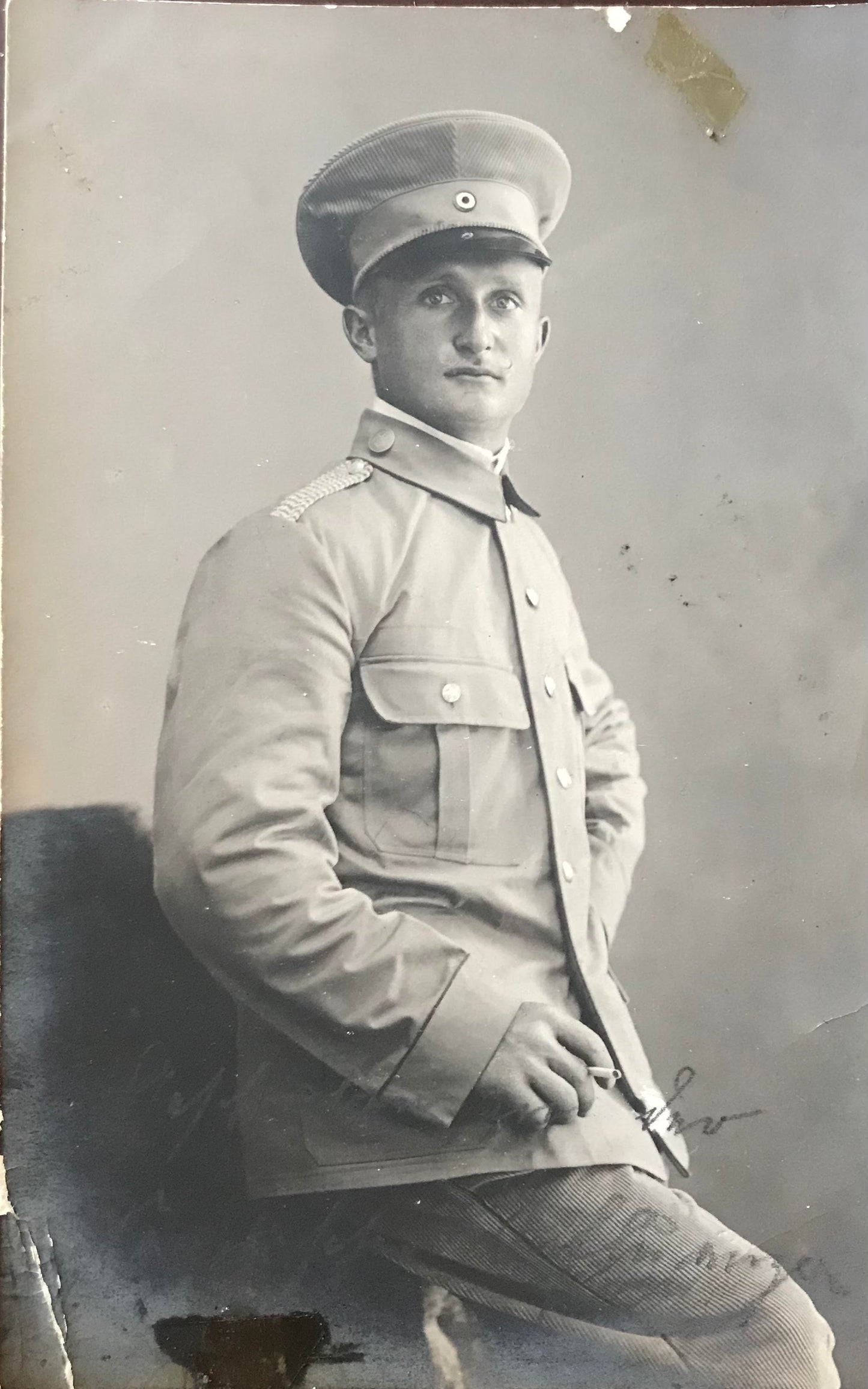 PC E005 - DSWA Postkarte - Gefangenenlager AUS November 1918 - Otto Vonfort / GSWA postcard - Prison camp AUS November 1918 - Otto Vonfort