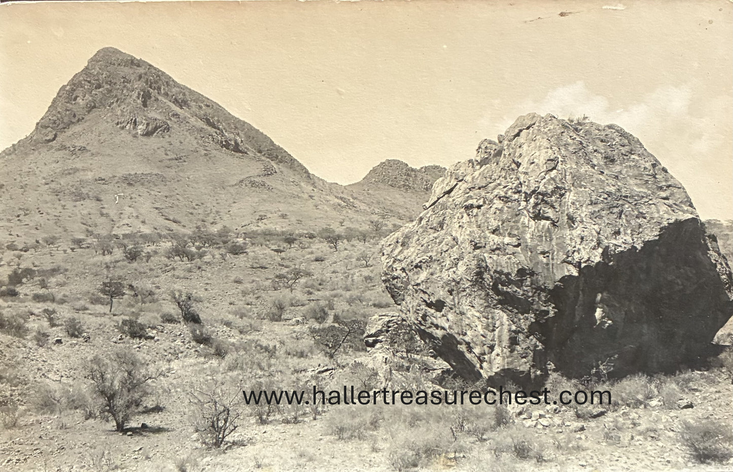 PC Nord-Süd 23.8 DSWA – Berglandschaft bei Otavi, Verlag F. Nink / GSWA – mountainous landscape near Otavi