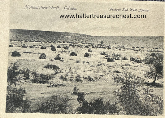 PC Nord-Süd 3.1. DSWA - Hottentotten Werft - Gibeon 1907 / GSWA - Hottentotten village - Gibeon