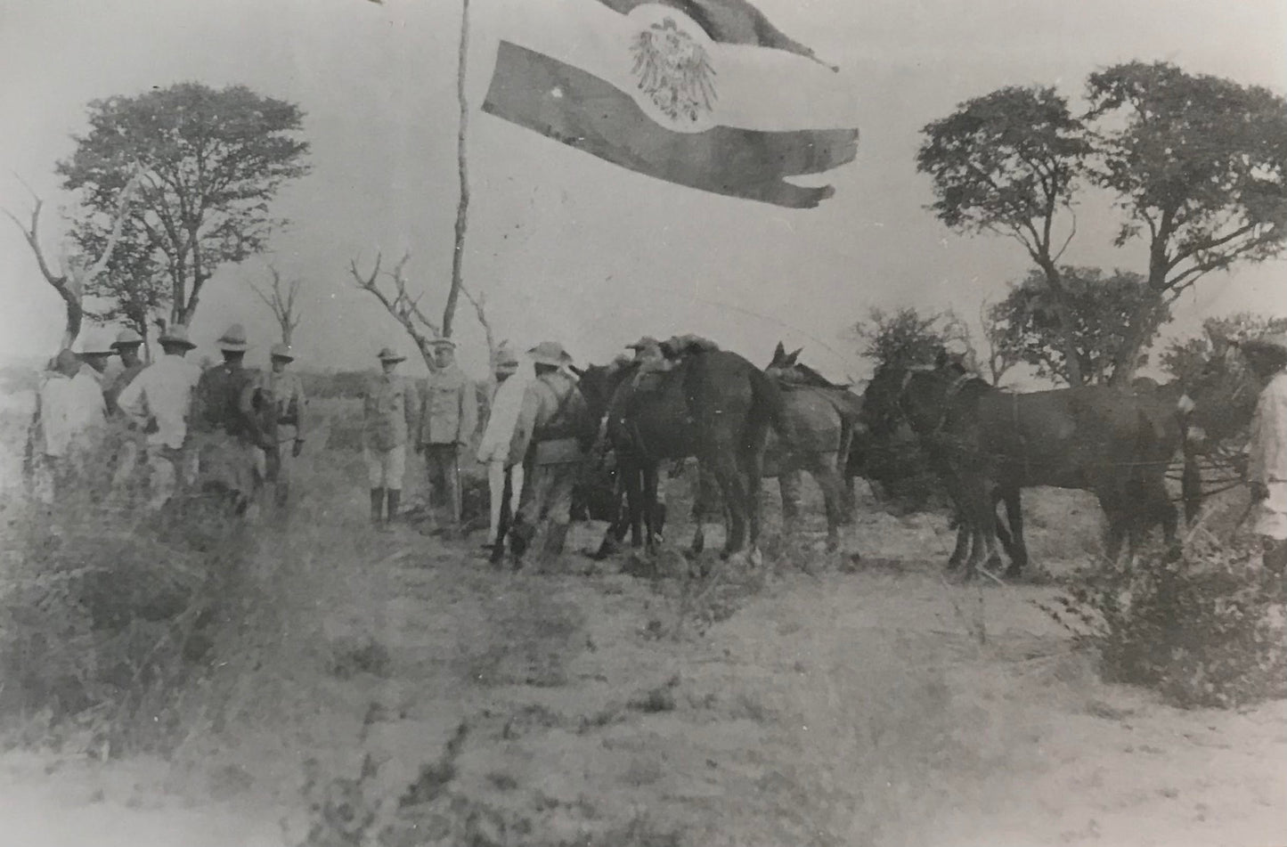 PC STR 11.2. DSWA Foto - Schutztruppe - Rastpause / GSWA Photo - Schutztruppe - Rest break