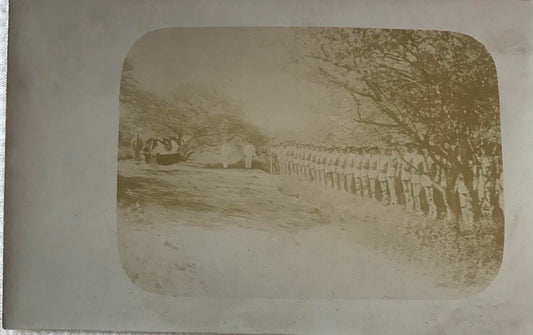 PC STR 12.6. DSWA Postkarte -  Parade der Schutztruppe /  GSWA postcard - parading Schutztruppe