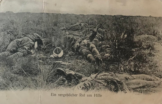 PC STR 13.2. DSWA Postkarte - Ein vergeblicher Ruf nach Hilfe / GSWA Postcard - A futile call for help