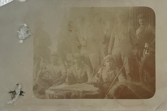 PC STR 15.3. DSWA Postkarte -  Schutztruppler beim Feiern / DSWA postcard - Schutztruppler celebrating