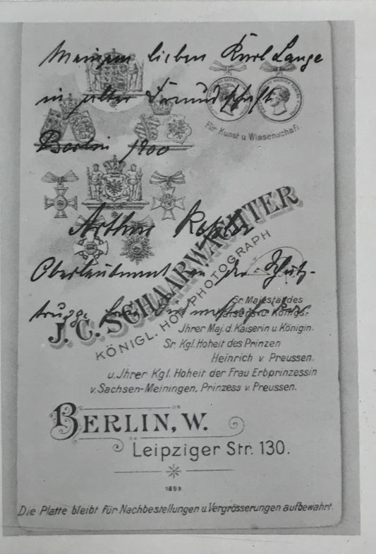 PC STR 16.6. DSWA Foto - Königlicher Hoffotograf, Berlin 1900 / GSWA Photo - Royal Court Photographer, Berlin, 1900